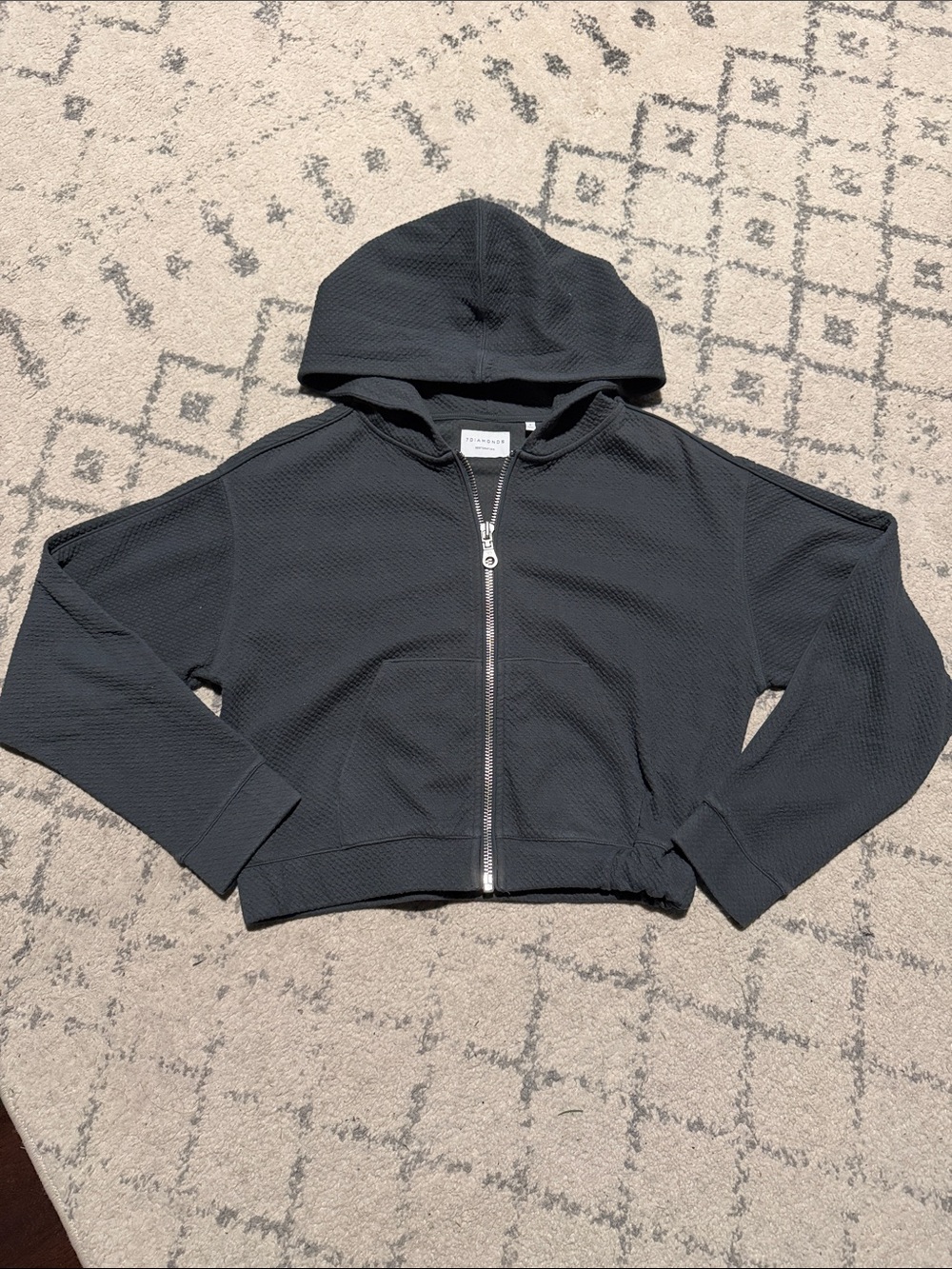 Cropped 7 Diamonds hooded jacket
